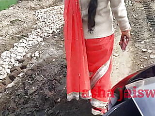 Desi village aunty was sliding alone, she was patted